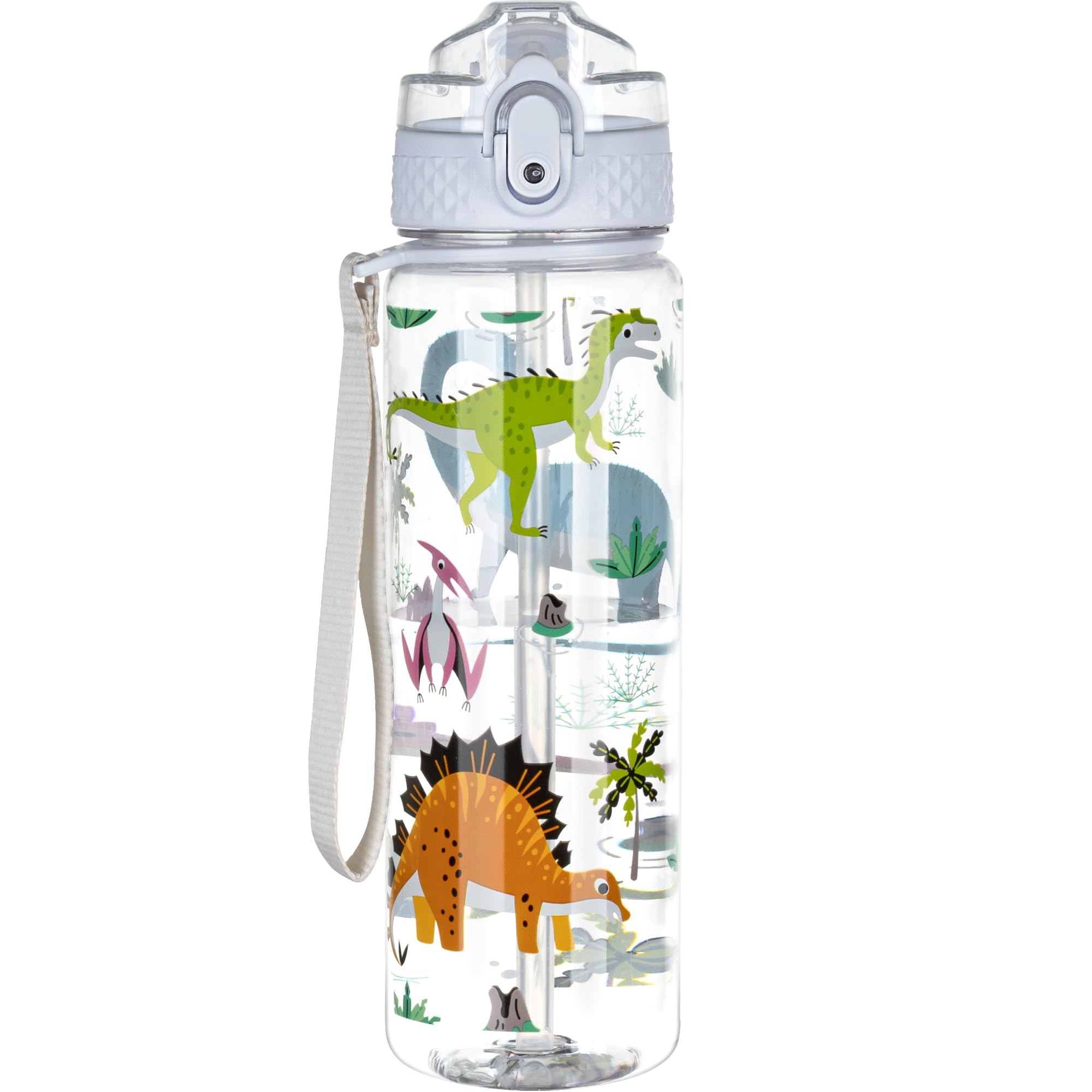 OLDLEY 17oz Kids Water Bottle for School - Motivational With Silicone Straw, Leak-Proof Tritan BPA-Free, Reusable for Girls Boys, Clear