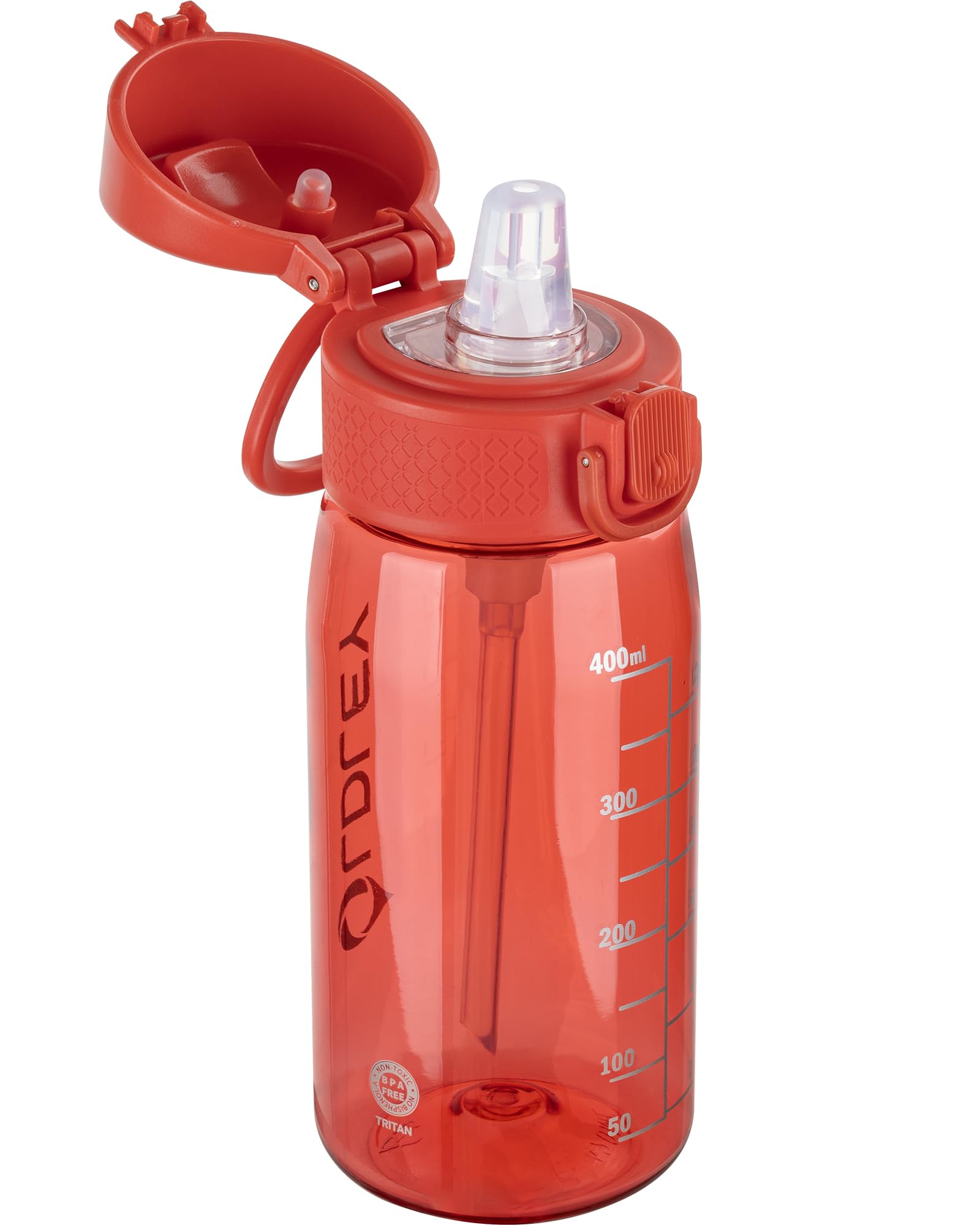 OLDLEY Kids Water Bottles with Straw 420ml/14oz BPA Free Tritan Water Bottle with Handle Leakproof School Sports Drinking Bottle for Toddler Boys Girls,Transparent