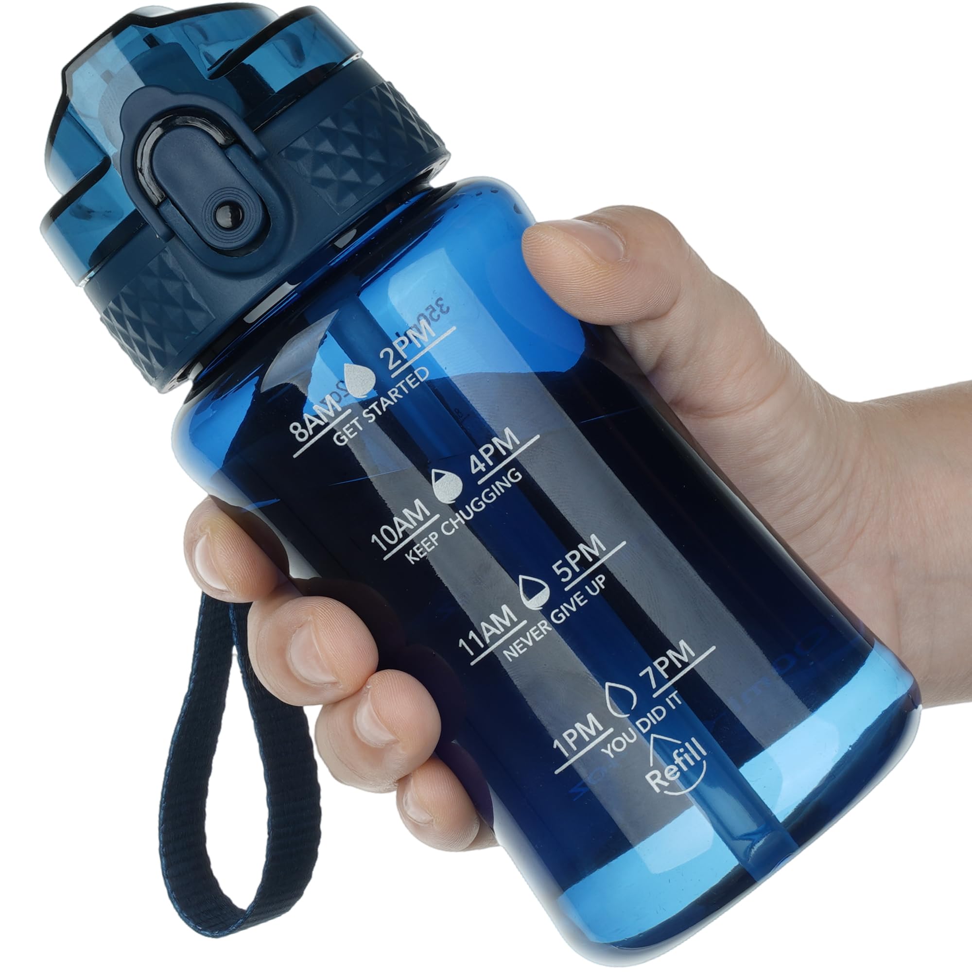 OLDLEY 17oz Kids Water Bottle for School - Motivational With Silicone Straw, Leak-Proof Tritan BPA-Free, Reusable for Girls Boys, Clear