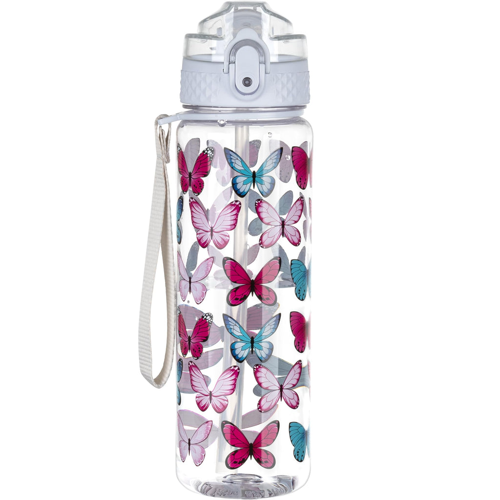 OLDLEY 17oz Kids Water Bottle for School - Motivational With Silicone Straw, Leak-Proof Tritan BPA-Free, Reusable for Girls Boys, Clear